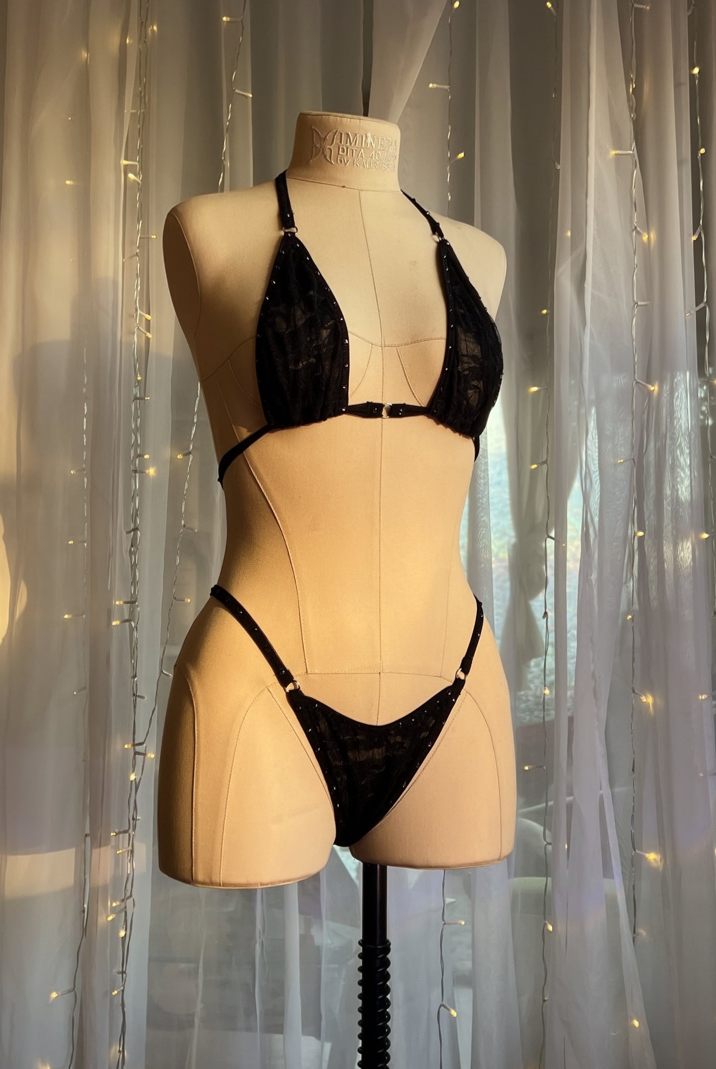 Midnight Rhinestone Bikini